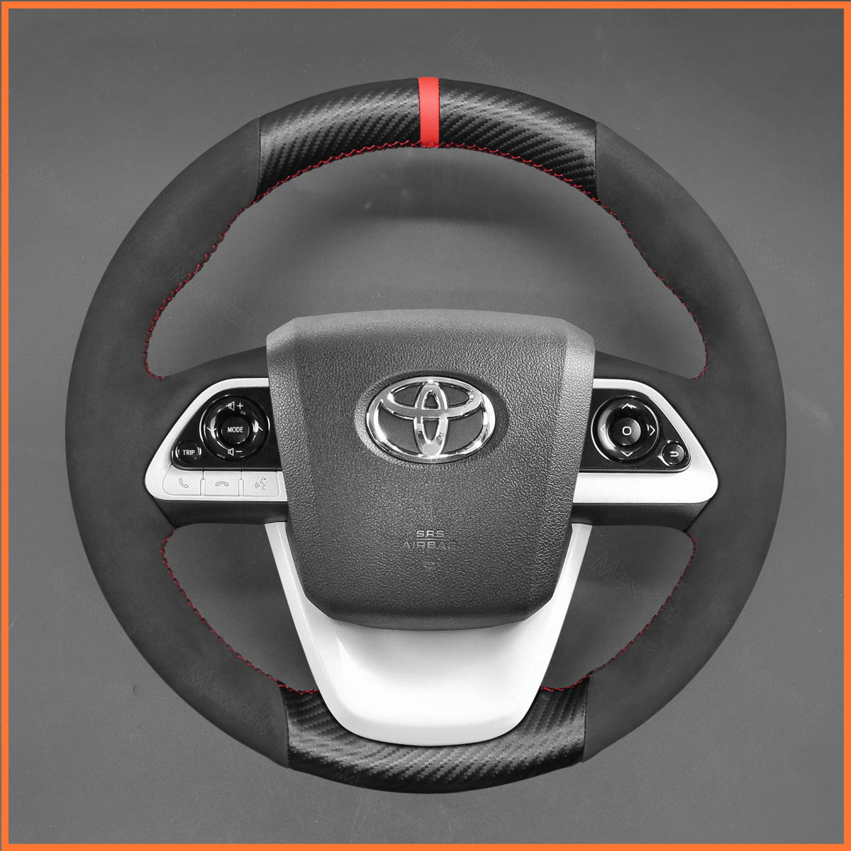 MEWANT Lenkradbezug für Toyota Prius IV (XW50) 2015-2023 / Mirai 2016-2019 - Mewant.de