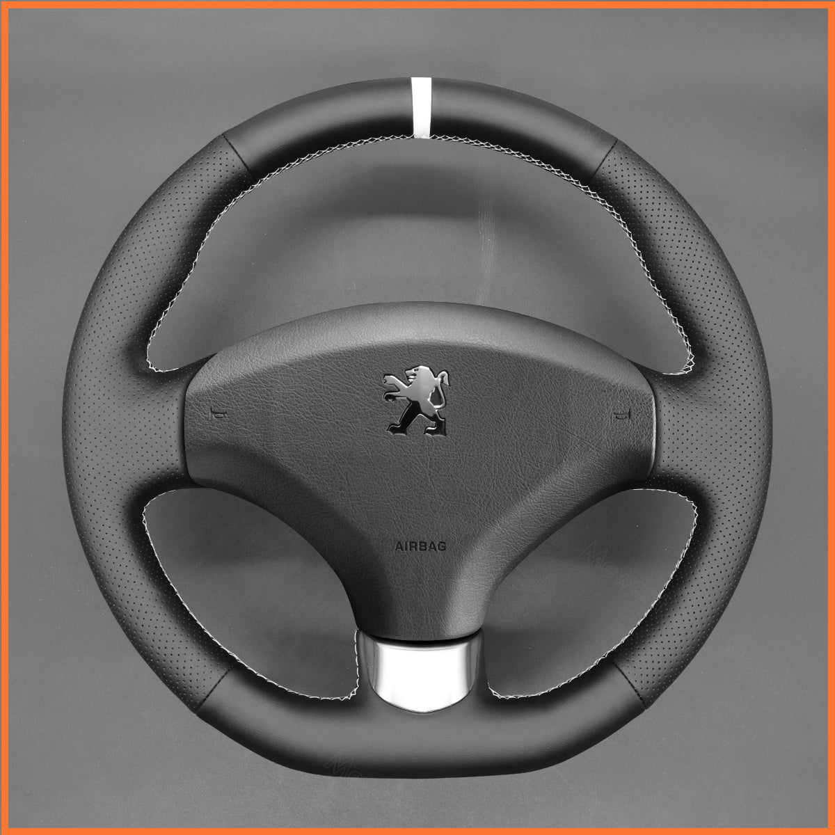 MEWANT Lenkradbezug für Peugeot 308 2007-2013 / 308 CC 2009-2015 / 308 SW 2008-2014 / RCZ 2010-2015 / 3008 2009-2016 / 5008 2009-2017 - Mewant.de