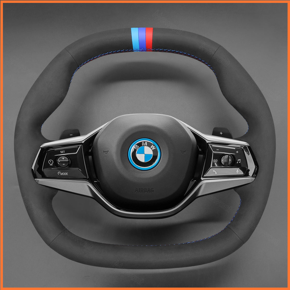 MEWANT Funda para volante para BMW G60 Berlina / G61 Touring / i5 G60 G61 2023-2024