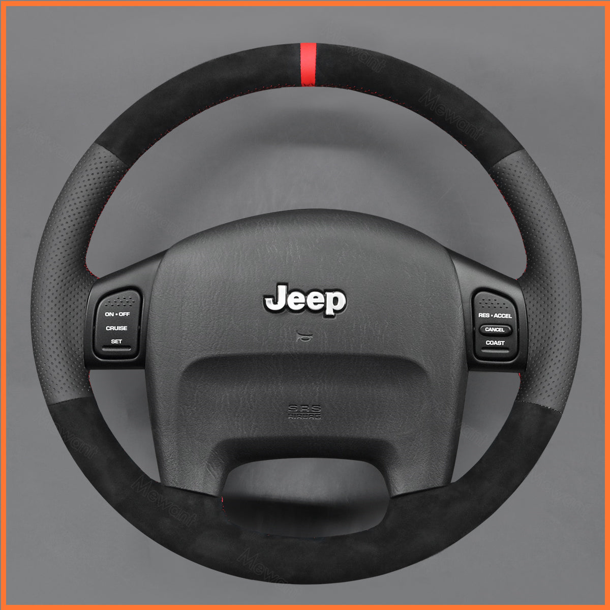 MEWANT Lenkradbezug für Jeep Wrangler 2003-2006 / Grand Cherokee 1999-2004 - Mewant.de
