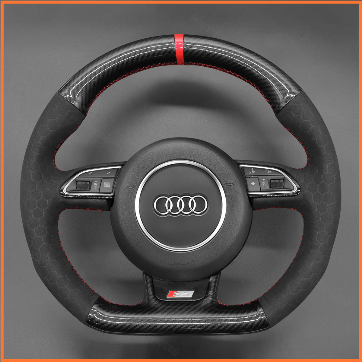 MEWANT Lenkradbezug für Audi A5 A7 RS S3 S4 S5 S6 S7 SQ5 2013-2018 - Mewant.de