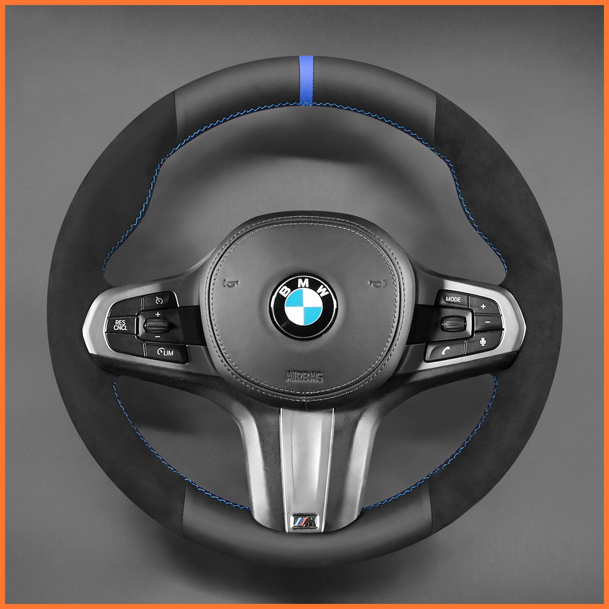 MEWANT Lenkradbezug für BMW M Sport F44 G42 G20 G22 G23 G26 G30 G32 G11 G12 i4 G01 G02 G05 G06 G07 G29 G08 DE Lager - Mewant.de
