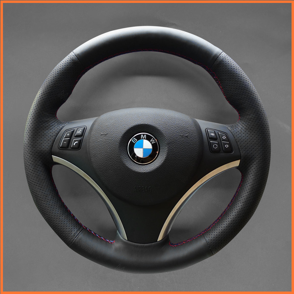 Funda para volante MEWANT para BMW E87 E81 E82 E88 E82 E90 E91 E92 E93 2007-2013