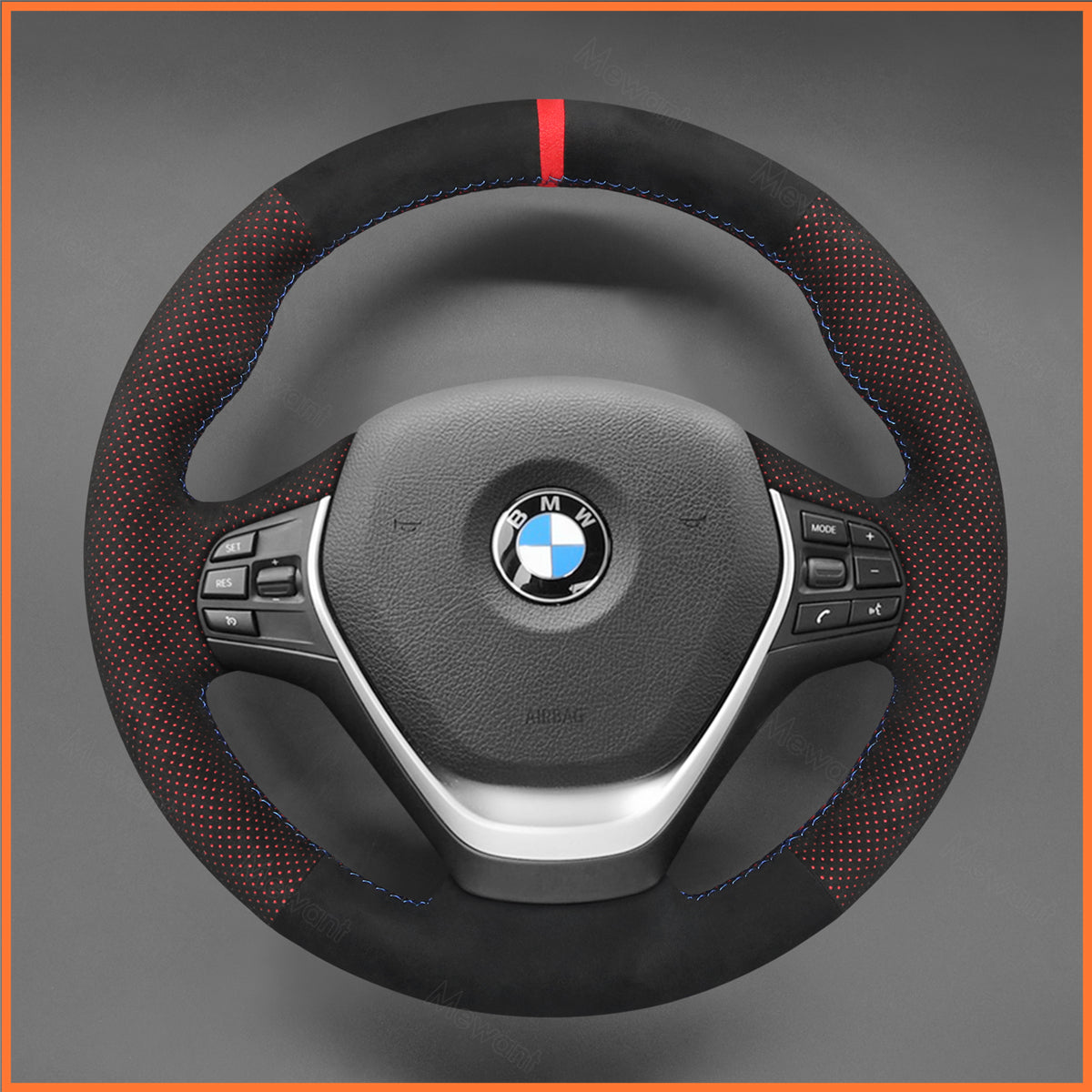 MEWANT Lenkradbezug für BMW F20 F21 M Sport F22 F30 F31 F64 F32 F33 F36 2013-2020 - Mewant.de