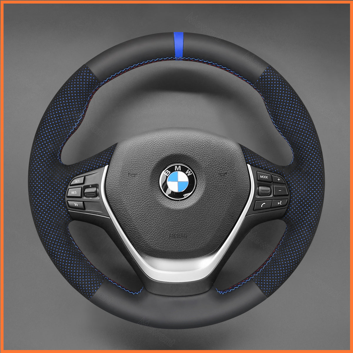 MEWANT Lenkradbezug für BMW F20 F21 M Sport F22 F30 F31 F64 F32 F33 F36 2013-2020 - Mewant.de