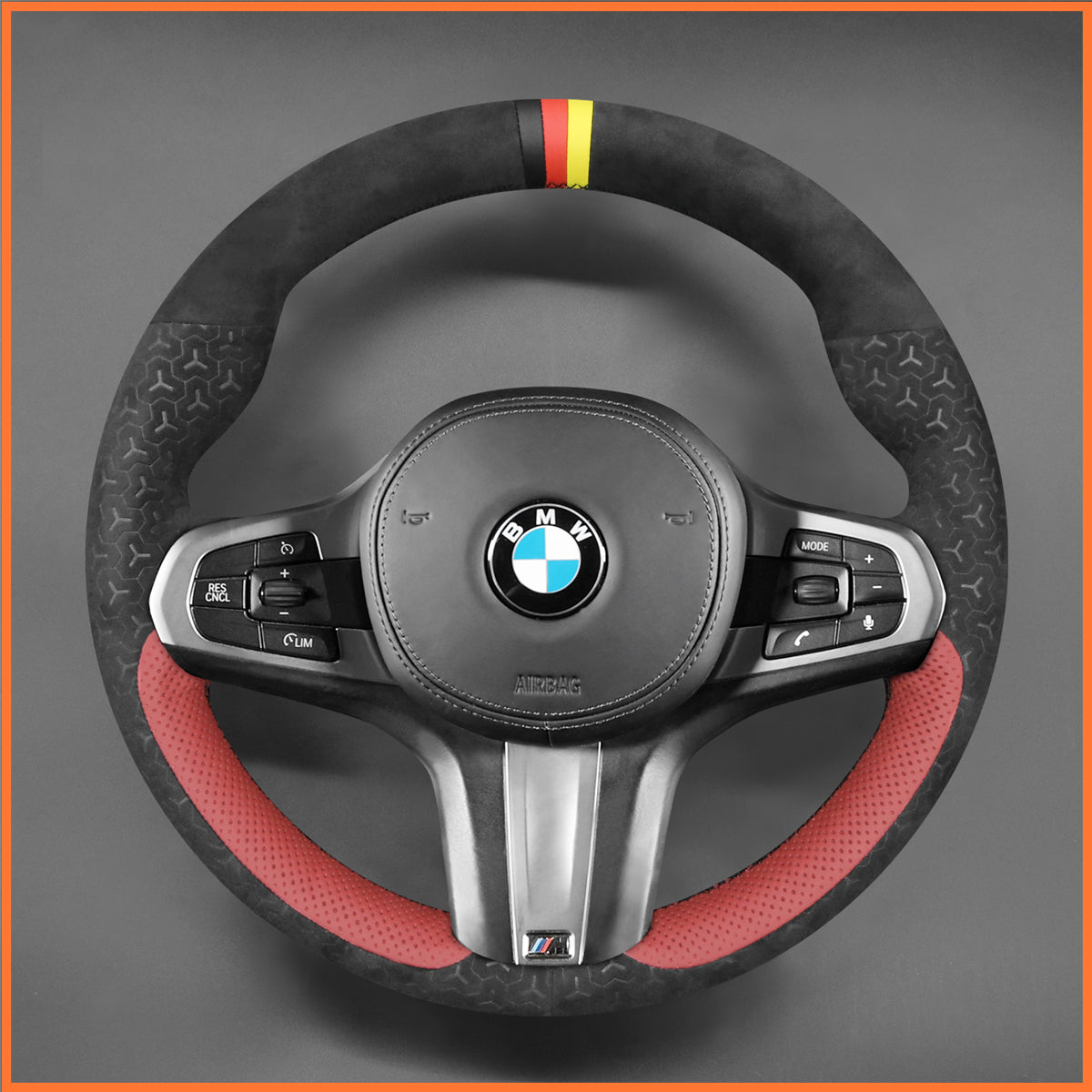 MEWANT Funda para volante para BMW M Sport F40 F44 G20 G22 G30 G32 G11 G14 i4 G26 X3 G01 iX3 X4 X5 X6 2019-2024