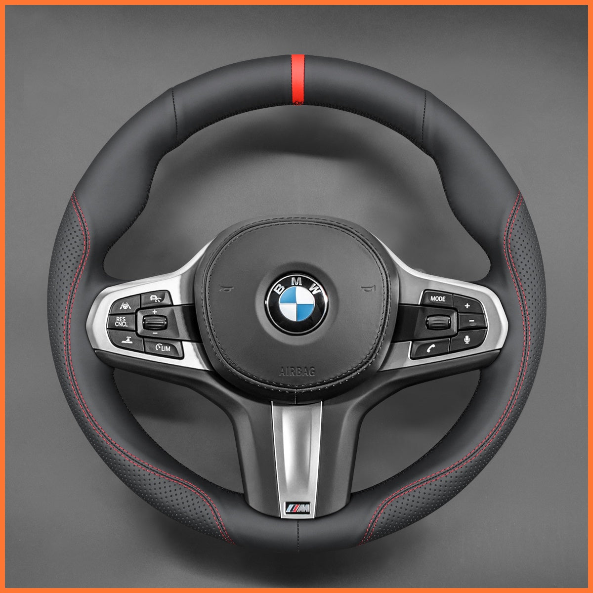 MEWANT Funda para volante para BMW M Sport F40 F44 G20 G22 G30 G32 G11 G14 i4 G26 X3 G01 iX3 X4 X5 X6 2019-2024
