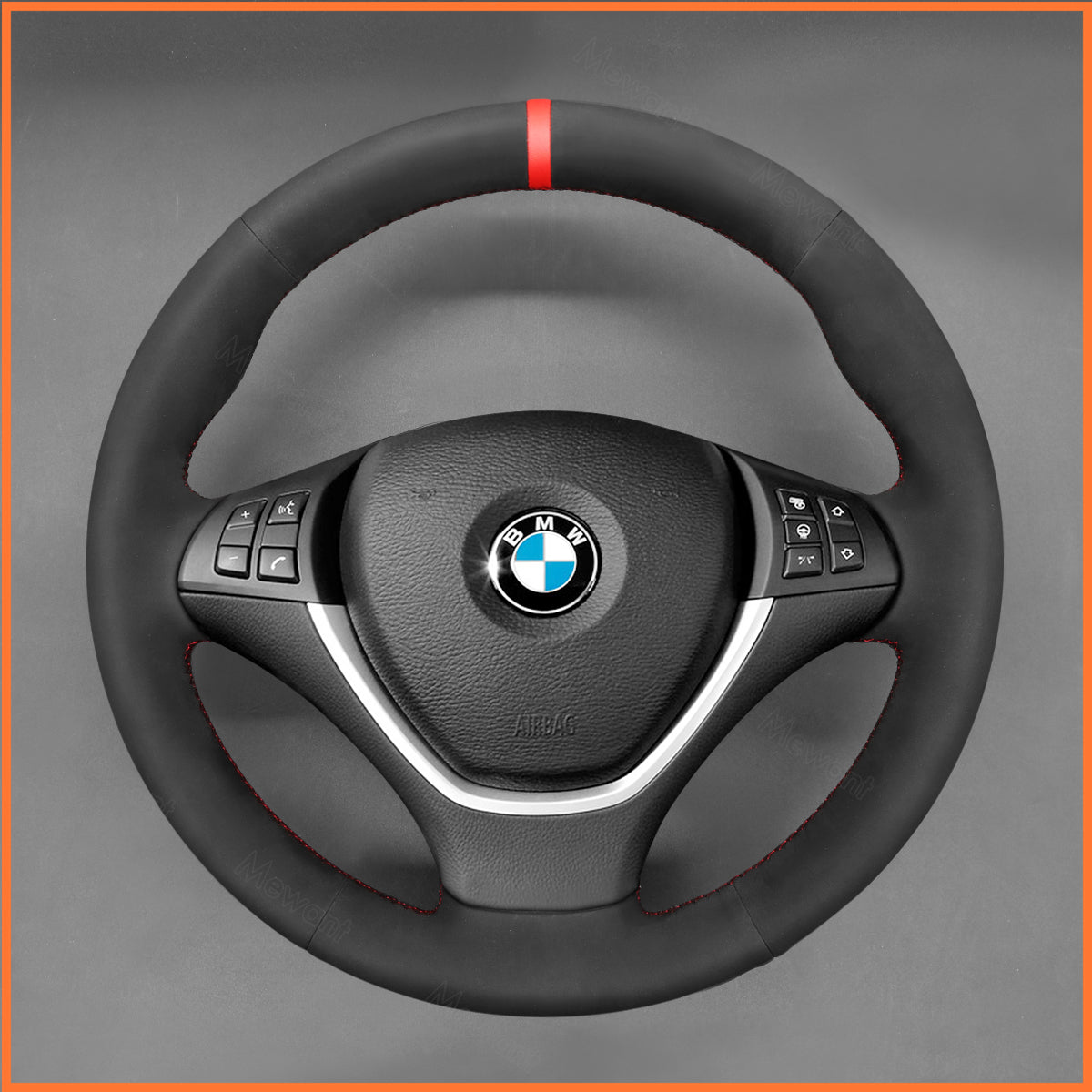 Funda de volante MEWANT para BMW X5 E70 X6 E71 X6 E72 2008-2014