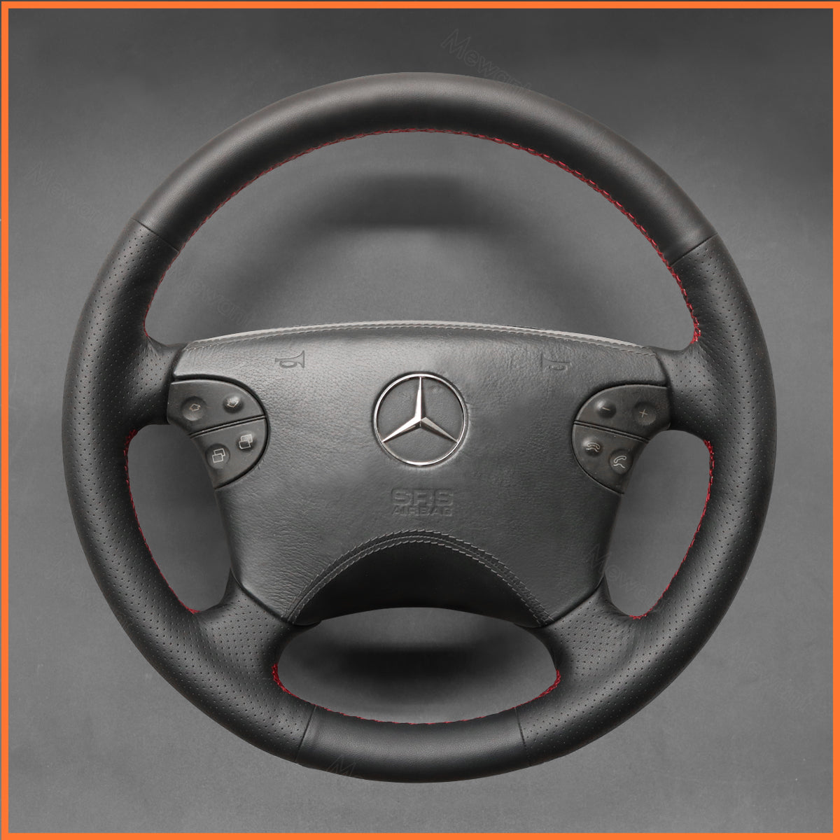 Funda de volante MEWANT para Benz CLK-Class W208 C208 E-Class W210 G-Class W463 2000-2003