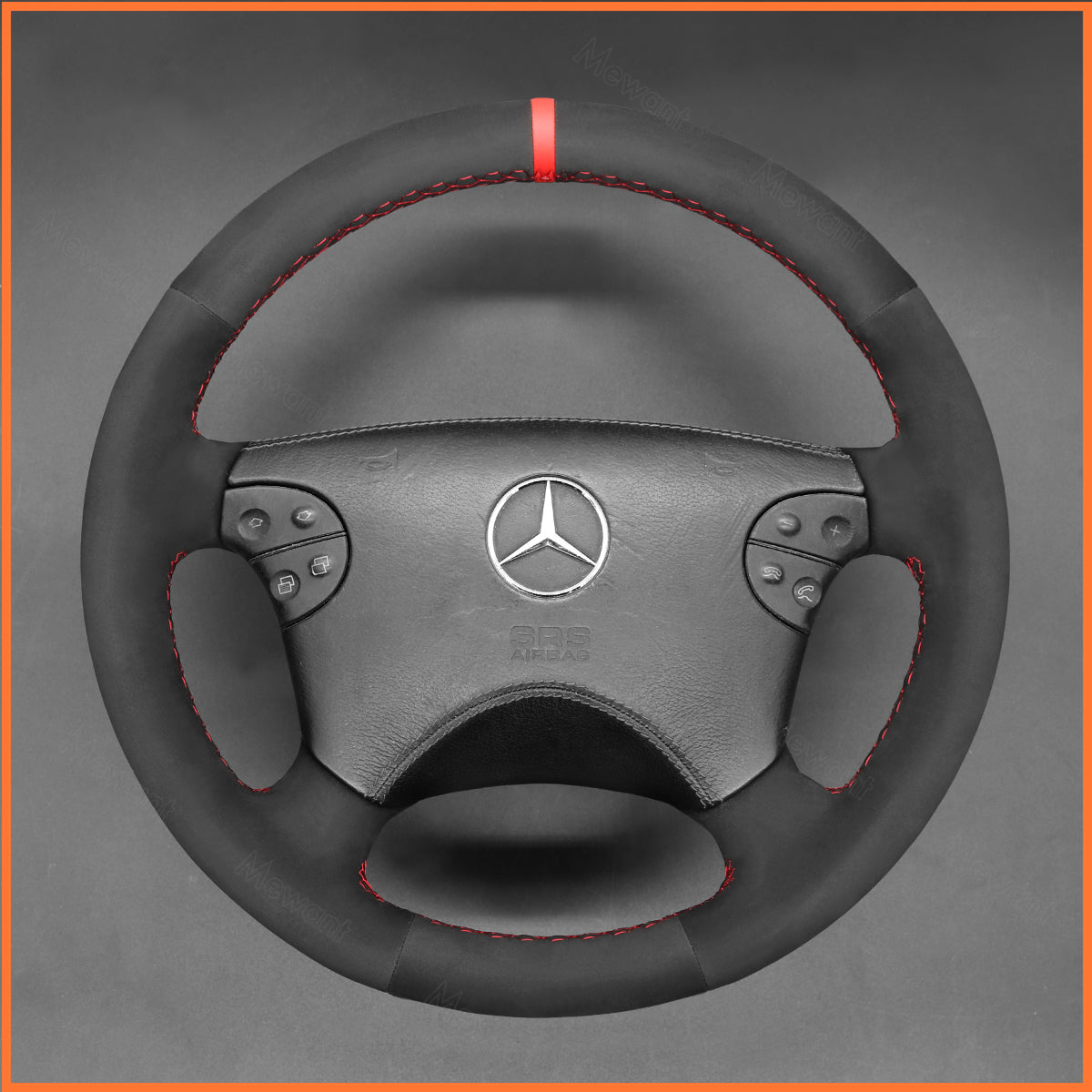 Funda de volante MEWANT para Benz CLK-Class W208 C208 E-Class W210 G-Class W463 2000-2003