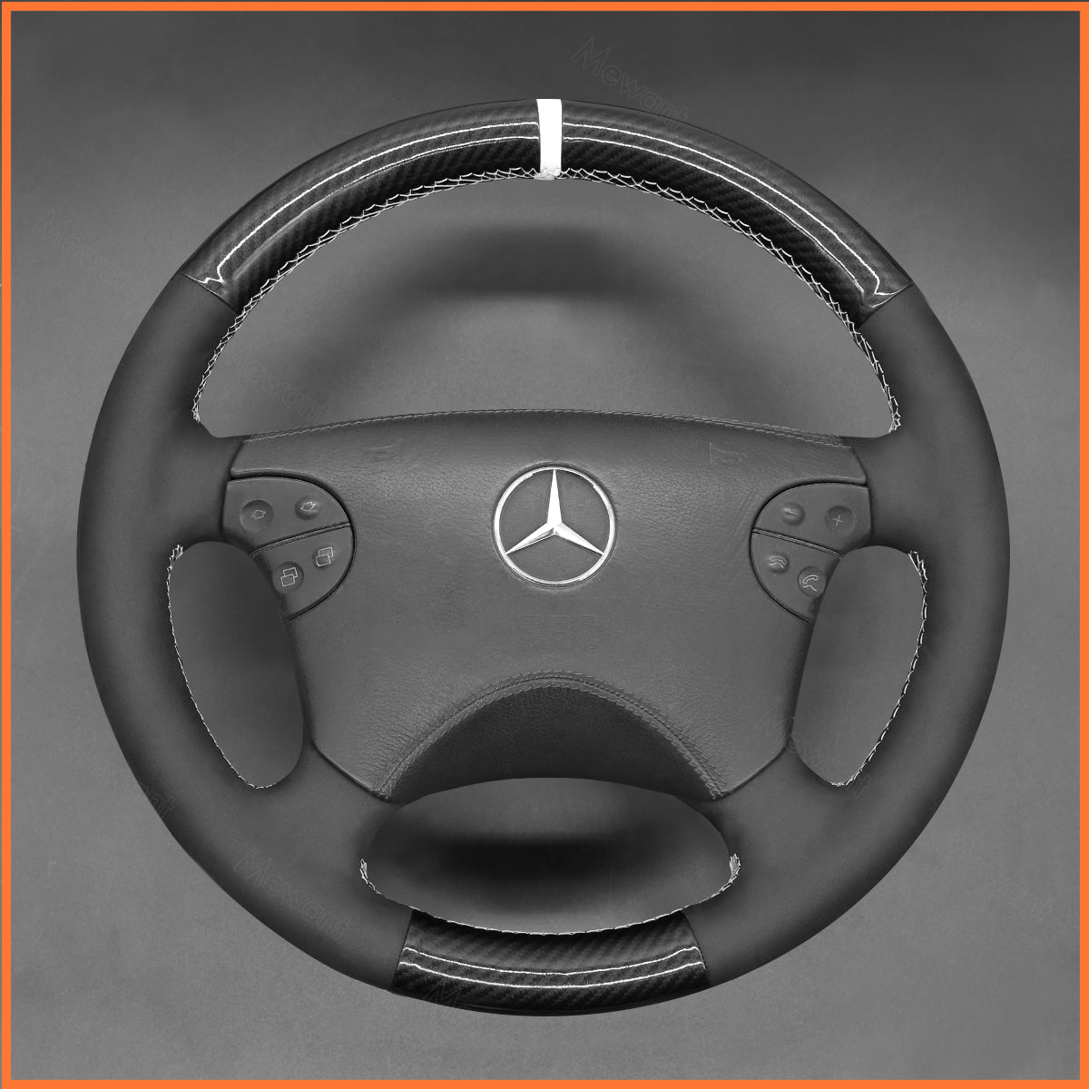Funda de volante MEWANT para Benz CLK-Class W208 C208 E-Class W210 G-Class W463 2000-2003