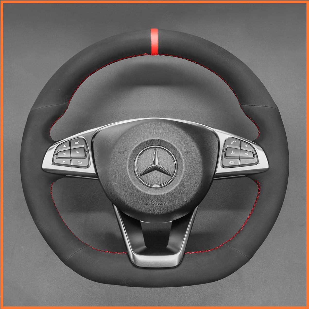 MEWANT Lenkradbezug für C-Class W205 / AMG C43 / CLA-Class C117 / AMG GLA 45 X156 / CLS-Class C218 2015-2018 - Mewant.de