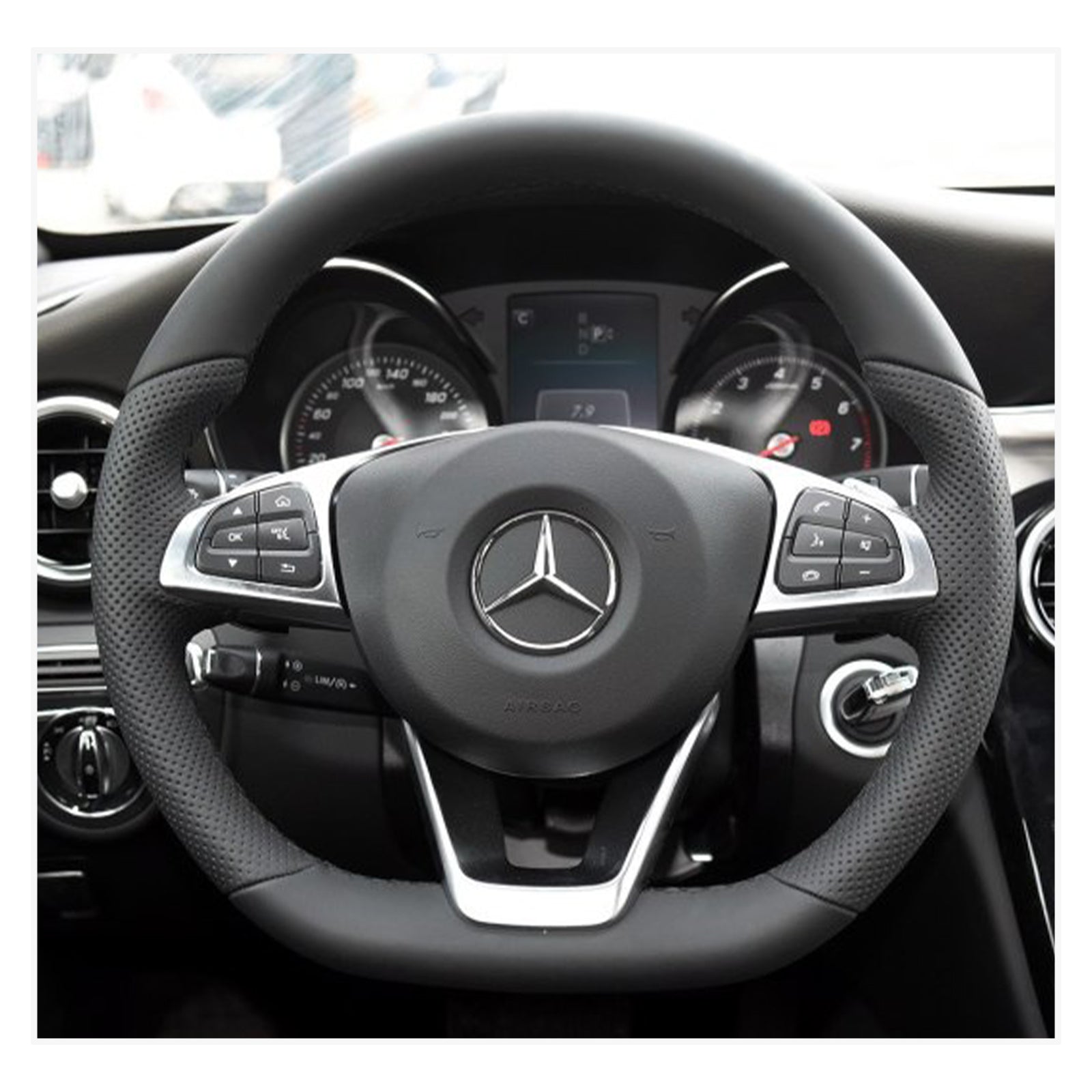 MEWANT Lenkradbezug für C-Class W205 / AMG C43 / CLA-Class C117 / AMG GLA 45 X156 / CLS-Class C218 2015-2018 - Mewant.de