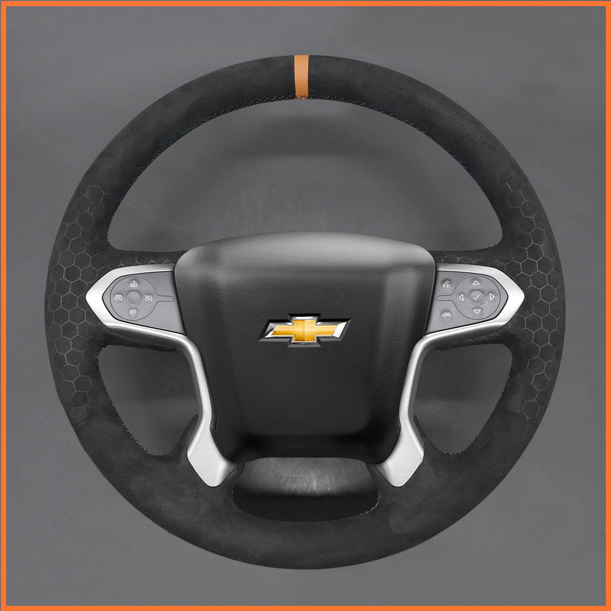 MEWANT Lenkradbezug für Chevrolet (Chevy) Silverado 2014-2019 / Suburban 2015-2019 / Tahoe 2014-2018 - Mewant.de