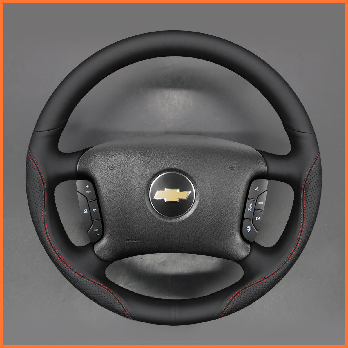 MEWANT Funda para volante para Chevrolet Impala 2006-2013 / Monte Carlo 2006-2007 / Malibu 2006-2008
