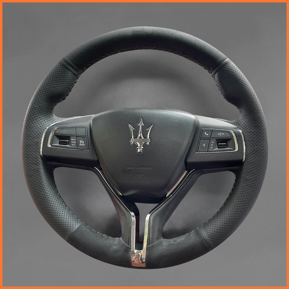 MEWANT Lenkradbezug für Maserati Levante 2014-2018 / Ghibli 2014-2018 / Quattroporte 2014-2018 - Mewant.de