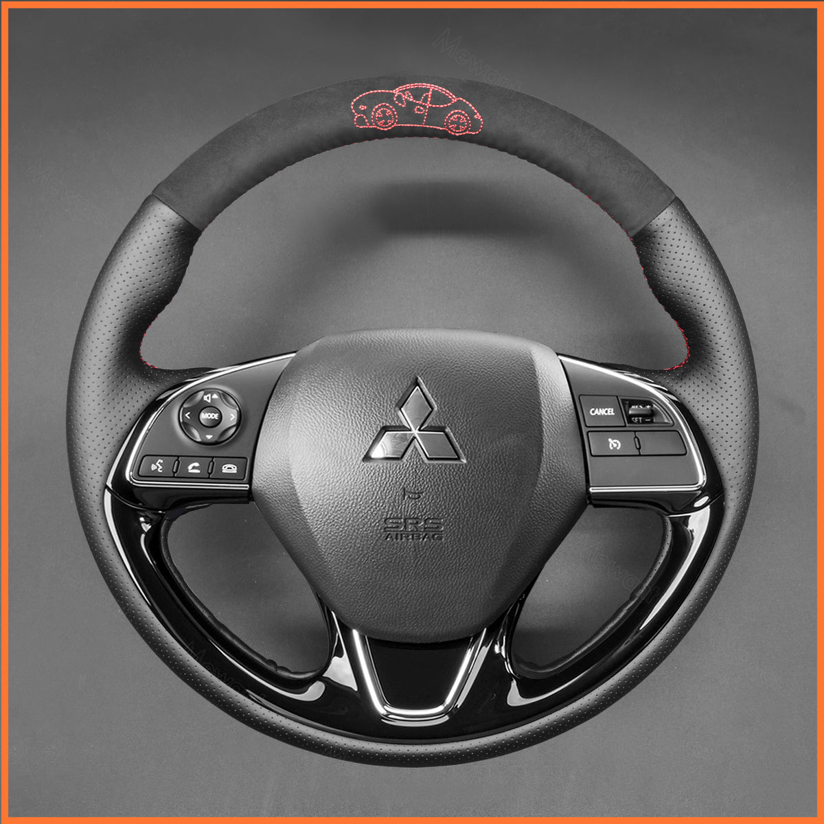 MEWANT Lenkradbezug für Mitsubishi Outlander / ASX / Eclipse Cross / Mirage Space Star 2016-2024 - Mewant.de