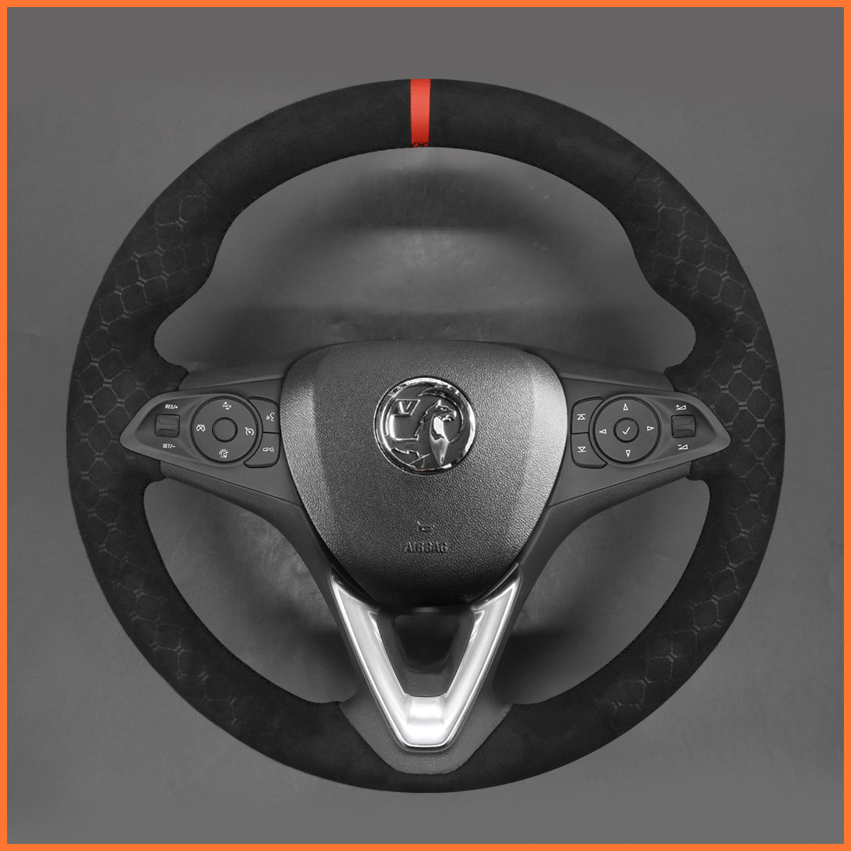 MEWANT Funda de volante para Opel Astra K / Corsa E / Crossland X / Grandland X / Insignia CT B / Karl / Zafira C cosida a mano
