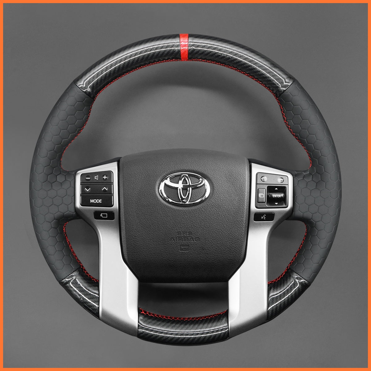 MEWANT Lenkradbezug für Toyota 4Runner / Land Cruiser 150 Series J150 / Sequoia / Tacoma / Tundra 2014-2022 - Mewant.de
