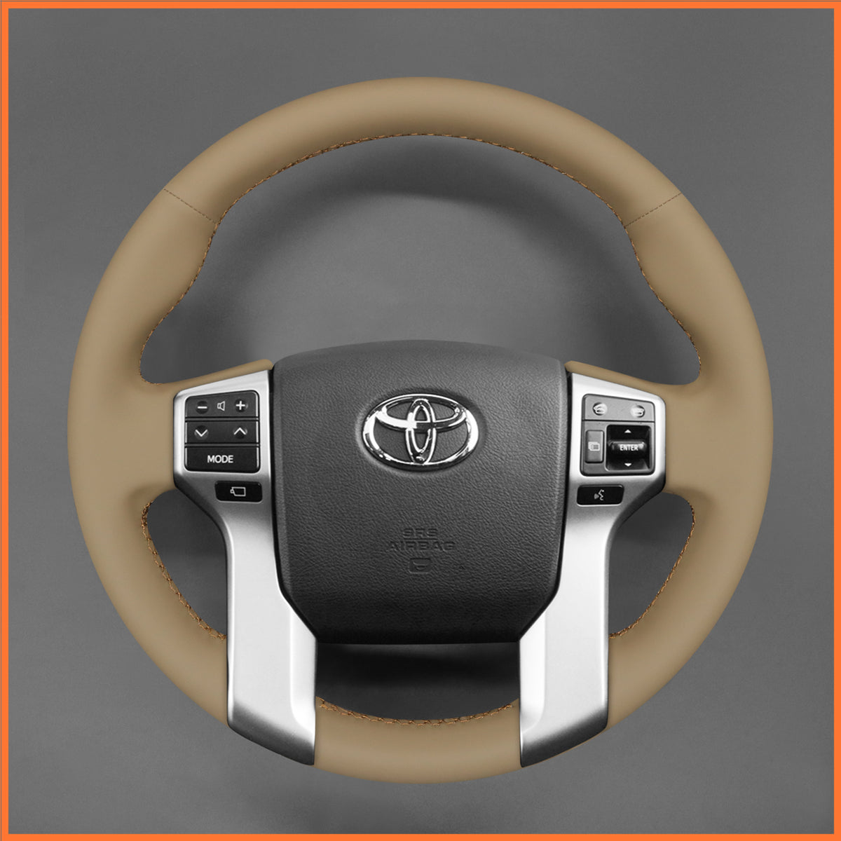 Funda de volante MEWANT para Toyota 4Runner / Land Cruiser Serie 150 J150 / Sequoia / Tacoma / Tundra 2014-2022