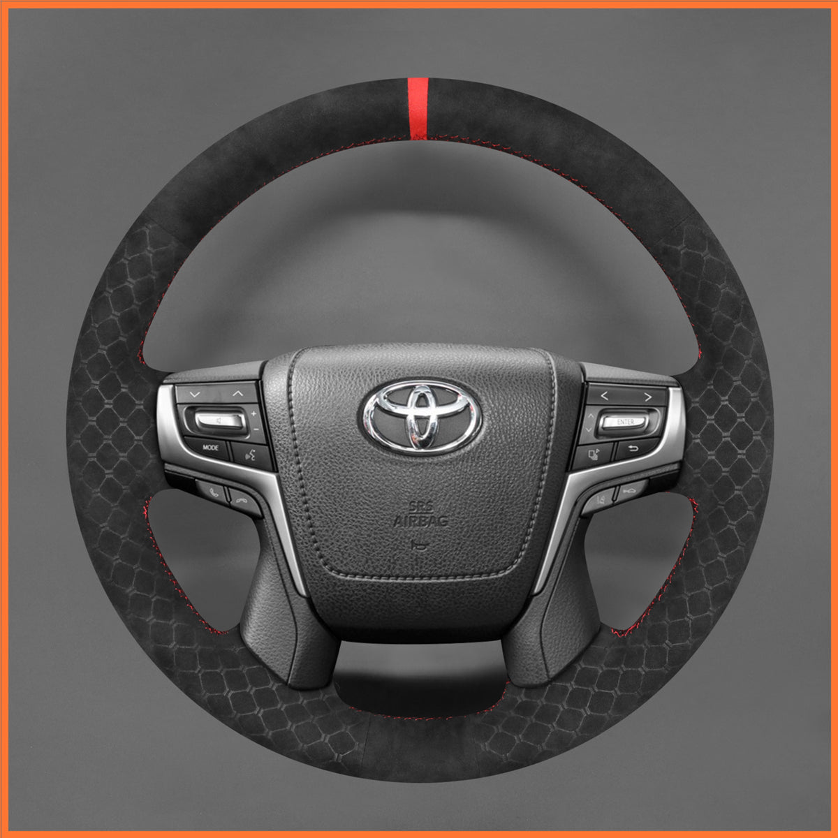 MEWANT Lenkradbezug für Toyota Land Cruiser 200 Series J200 / Land Cruiser 150 Series J150 2017-2024 - Mewant.de