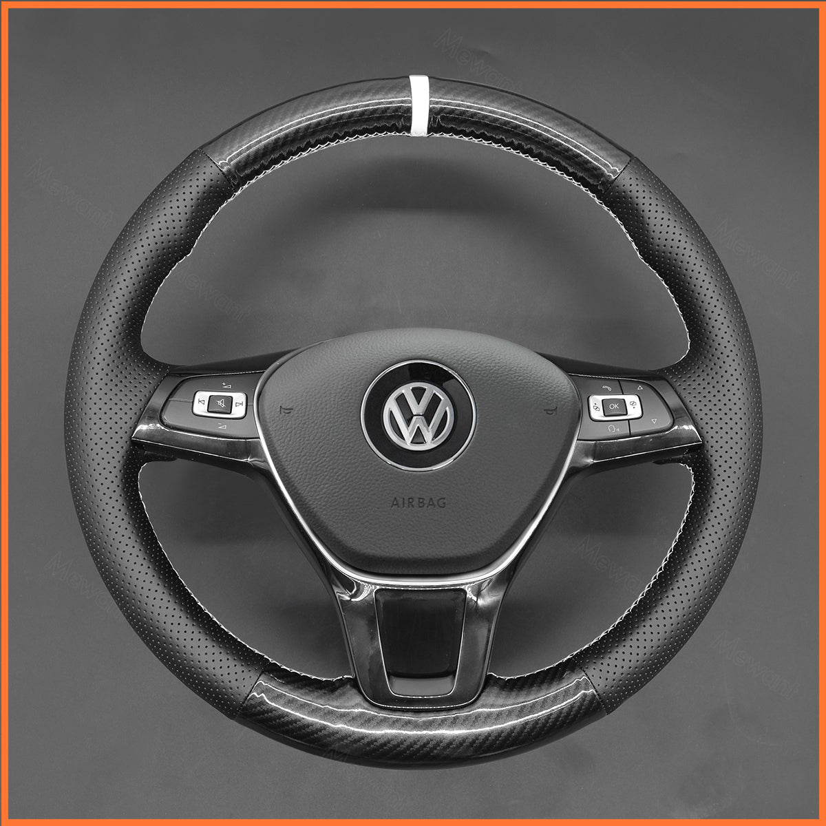 MEWANT Lenkradbezug für VW Amarok / T6 California / T6 Caravelle / T6 Kombi / T6 Multivan 2015-2021 - Mewant.de
