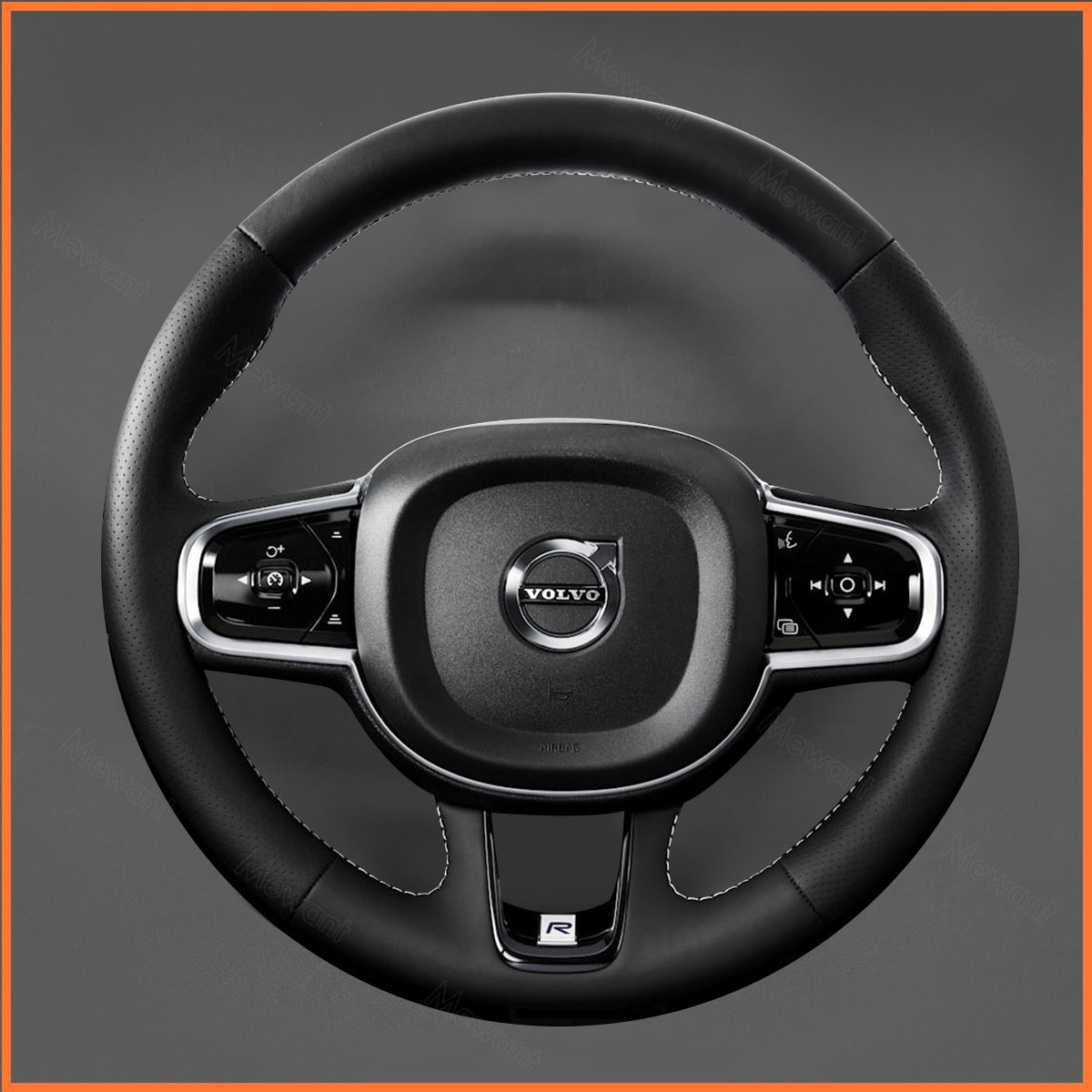 MEWANT Lenkradbezug für Volvo S90 / V90 / XC60 Sport / V60 T8 / S60 R-Design / XC90 R-Design 2015-2025 - Mewant.de