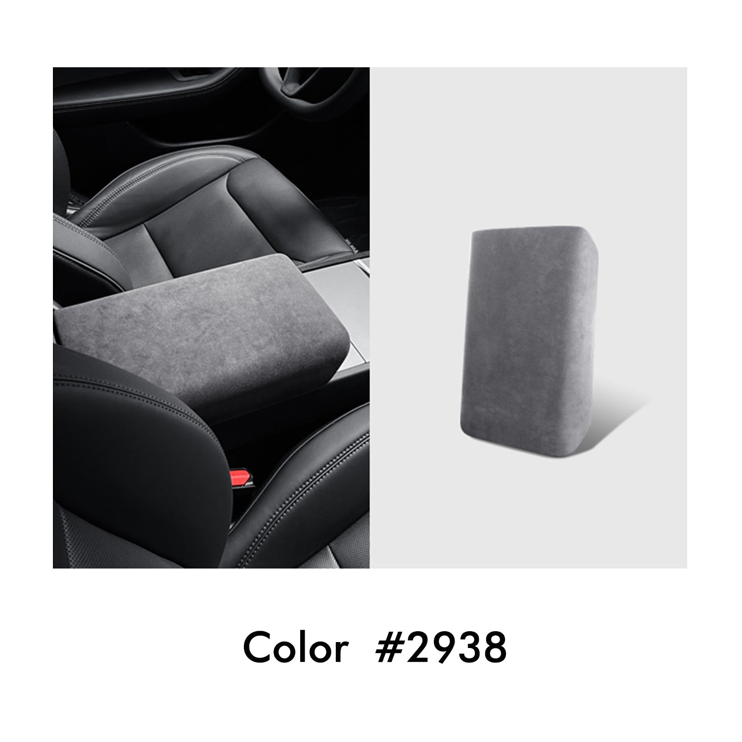 MEWANT Mittelarmlehne Armlehne Konsole Mittelkonsole aus Alcantara für Tesla Model 3 Highland 2024 - Mewant.de