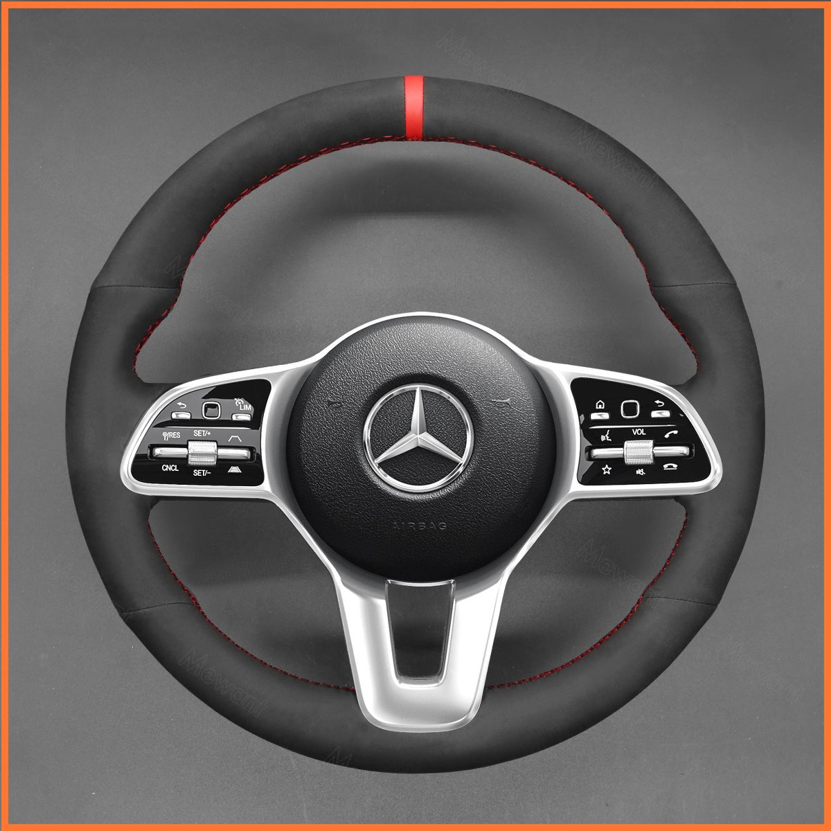 Lenkradbezug für Mercedes-Benz W177 V177 W247 W205 Citan C118 C257 W213 H243 X243 X247 W463 2018-2024 - Mewant.de