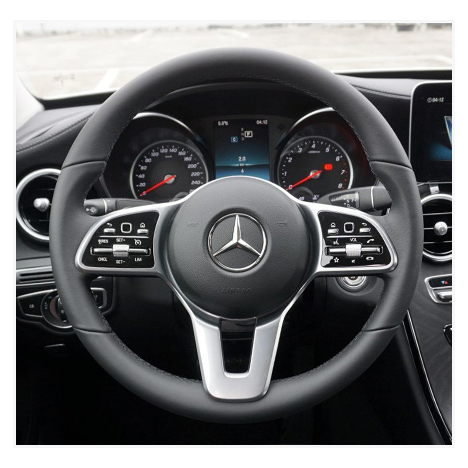 Lenkradbezug für Mercedes-Benz W177 V177 W247 W205 Citan C118 C257 W213 H243 X243 X247 W463 2018-2024 - Mewant.de