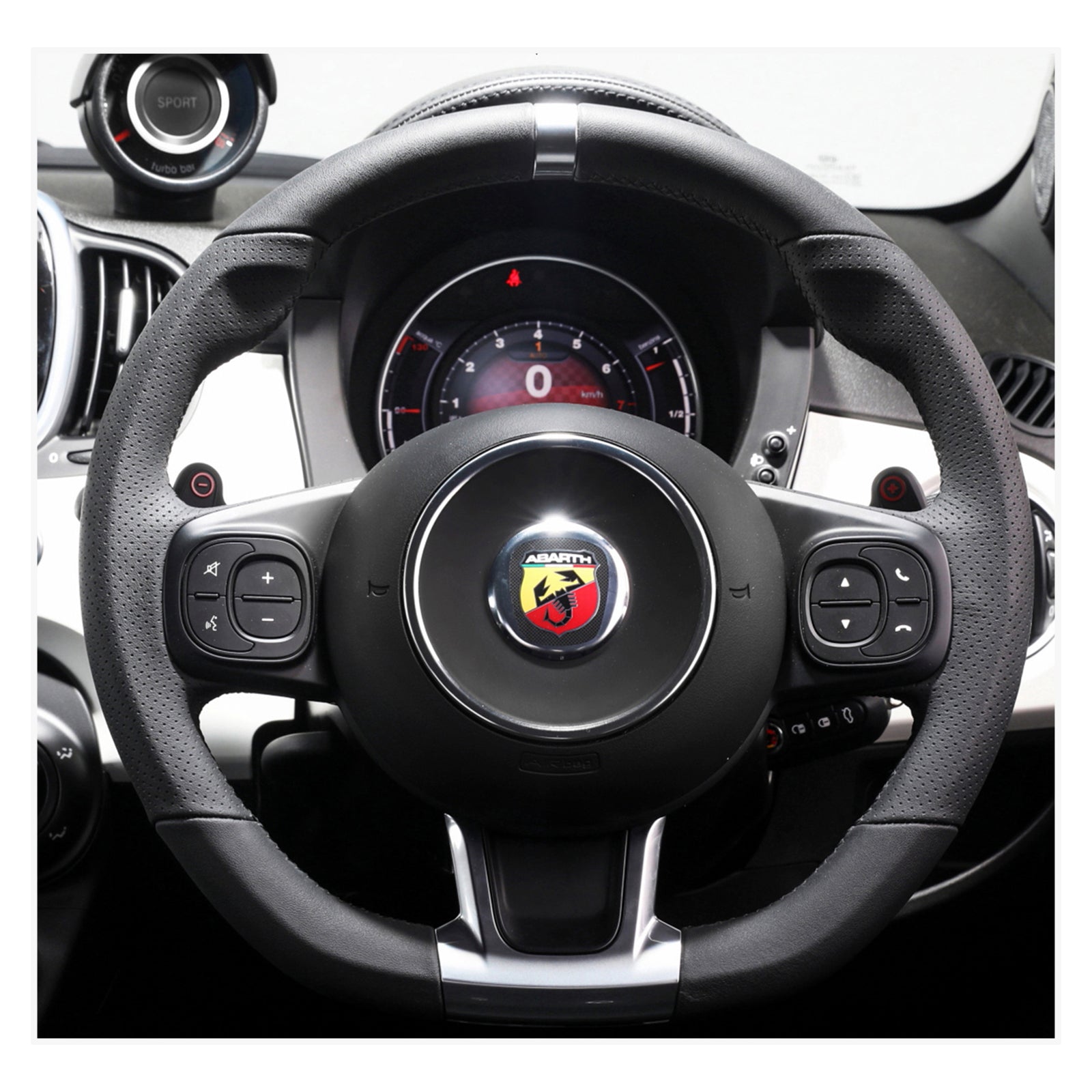 MEWANT Lenkradbezug für Abarth 595 / 595C / 695 / 695C 2016-2021 / Fiat 500 500C 2016-2021 - Mewant.de