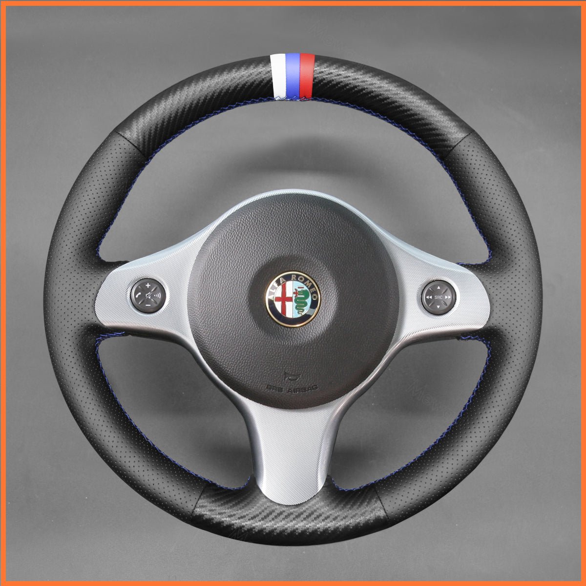 MEWANT Lenkradbezug für Alfa Romeo 159 2006-2012 / Brera 2006-2011 / Spider 2006-2011 - Mewant.de
