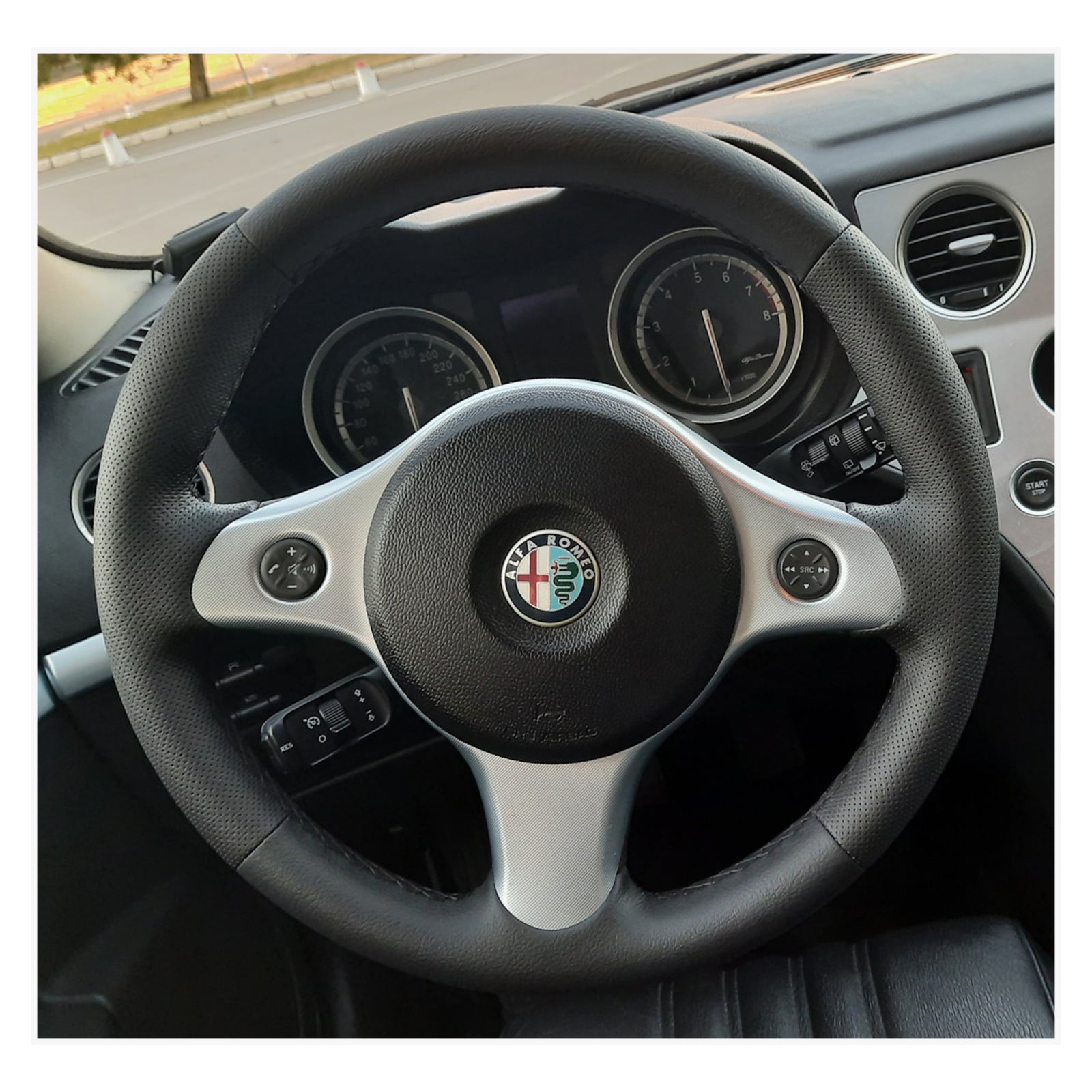 MEWANT Lenkradbezug für Alfa Romeo 159 2006-2012 / Brera 2006-2011 / Spider 2006-2011 - Mewant.de
