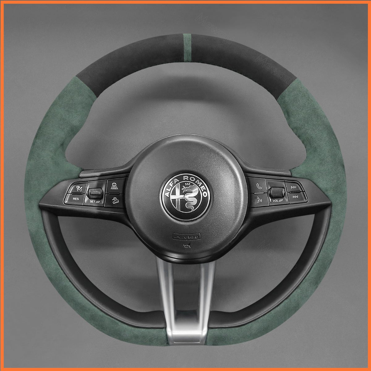 MEWANT Lenkradbezug für Alfa Romeo Giulia (Quadrifoglio) 2016-2020 / Stelvio (Quadrifoglio) 2017-2020 - Mewant.de