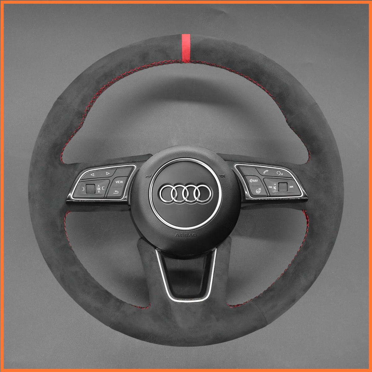 MEWANT Lenkradbezug für Audi A1 (8X) A3 A4 A5 S3 S4 S5 Q2 RS 4 2016-2022 - Mewant.de