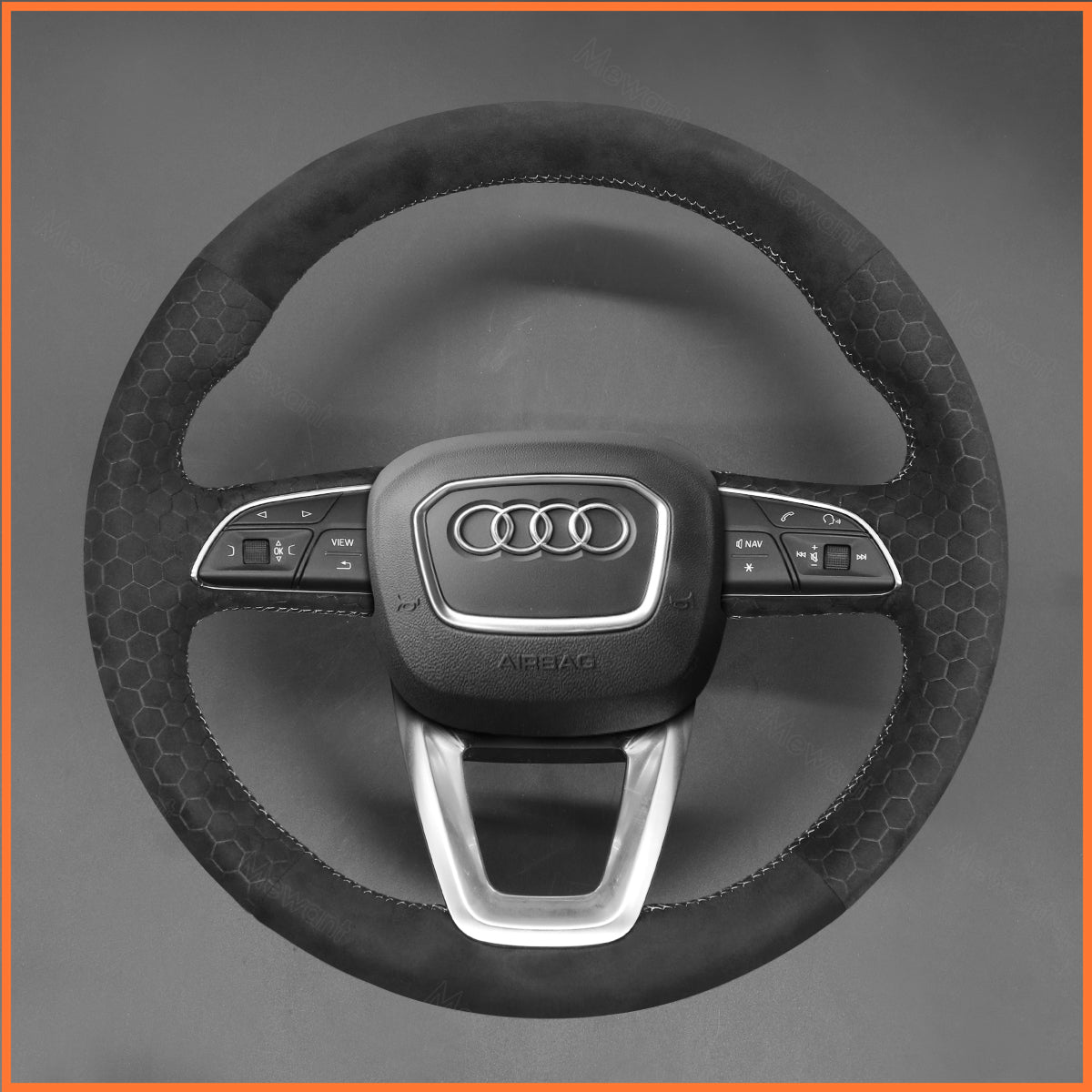 MEWANT Lenkradbezug für Audi A3 (8Y) A4 A5 S3 S4 S5 RS Q2 SQ2 Q3 Q5 Q7 SQ7 Q8 SQ8 2020-2022 - Mewant.de