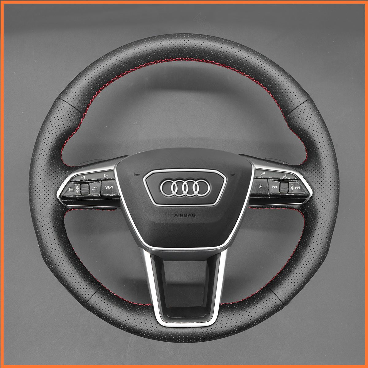 MEWANT Lenkradbezug für Audi A6 Avant Allroad (C8/4K) / A7 (4K8) / S6 (C8/4K) / RS 6 (C8/4K) 2018-2022 - Mewant.de