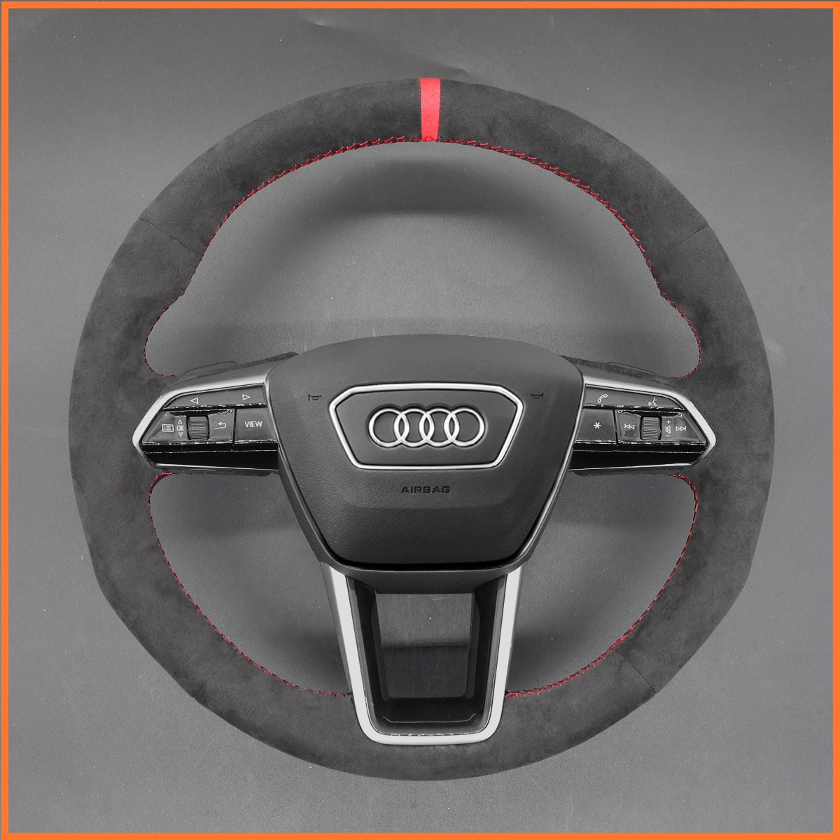 MEWANT Lenkradbezug für Audi A6 Avant Allroad (C8/4K) / A7 (4K8) / S6 (C8/4K) / RS 6 (C8/4K) 2018-2022 - Mewant.de