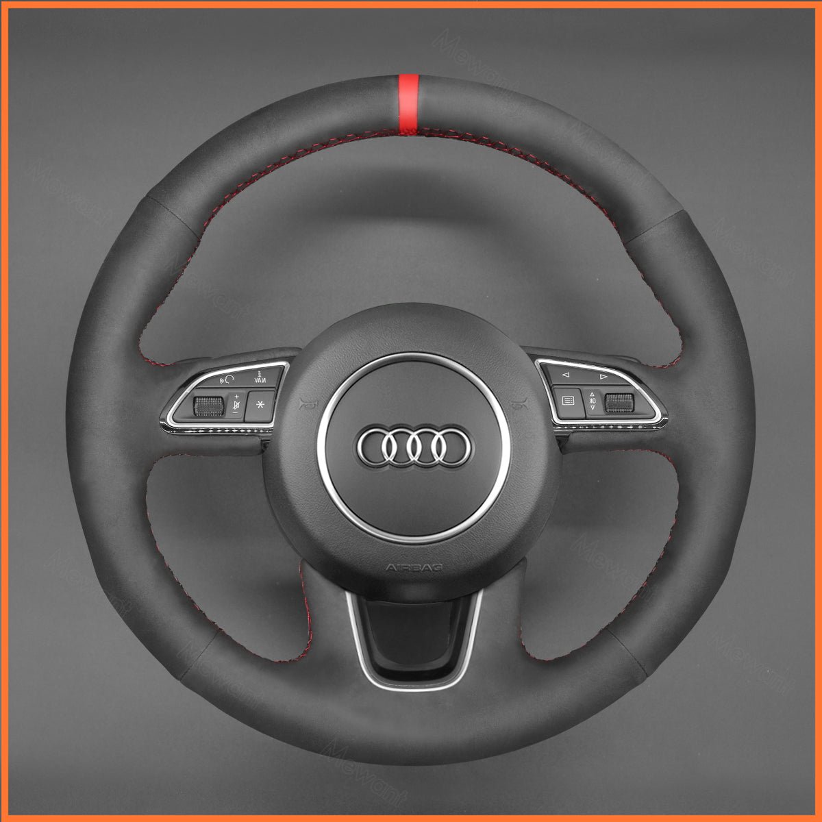 MEWANT Lenkradbezug für Audi Q3 2015-2018 / Audi Q5 2013-2017 / Audi Q7 2012-2015 - Mewant.de
