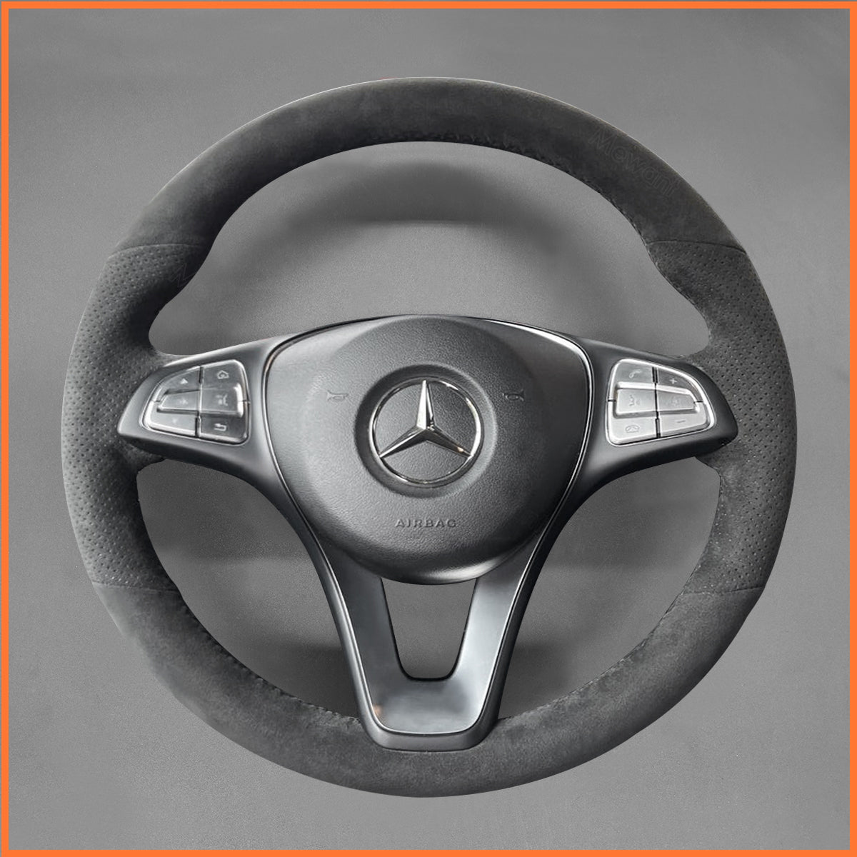 MEWANT Lenkradbezug für Benz W176 W213 W246 W205 C117 C218 EQV W447 W166 X156 X253 C253 W166 C292 W470 - Mewant.de