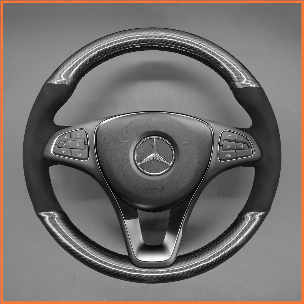 MEWANT Lenkradbezug für Benz W176 W213 W246 W205 C117 C218 EQV W447 W166 X156 X253 C253 W166 C292 W470 - Mewant.de
