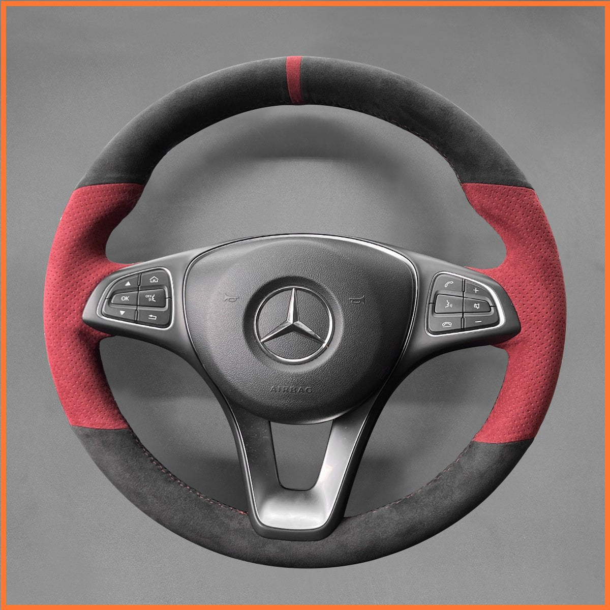 MEWANT Lenkradbezug für Benz W176 W213 W246 W205 C117 C218 EQV W447 W166 X156 X253 C253 W166 C292 W470 - Mewant.de