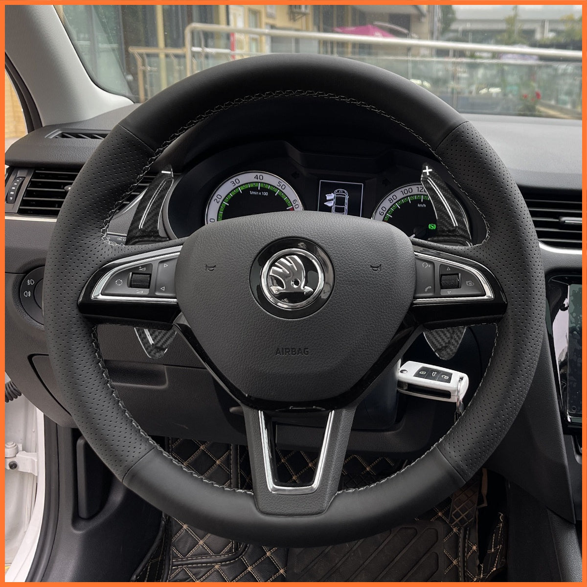 Schaltwippen für Skoda Citigo / Fabia / Karoq / Rapid / Roomster / Octavia / Superb / Yeti / Kodiaq / Scala 2013-2019 - Mewant.de