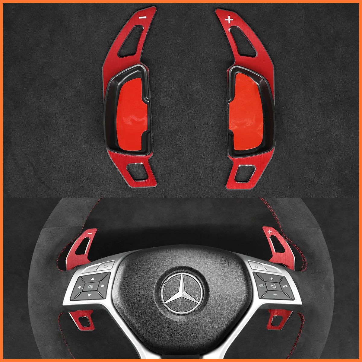 Schaltwippen für Mercedes Benz C218 / W204 / W212 / AMG / X156 / R231 2012-2016 - Mewant.de