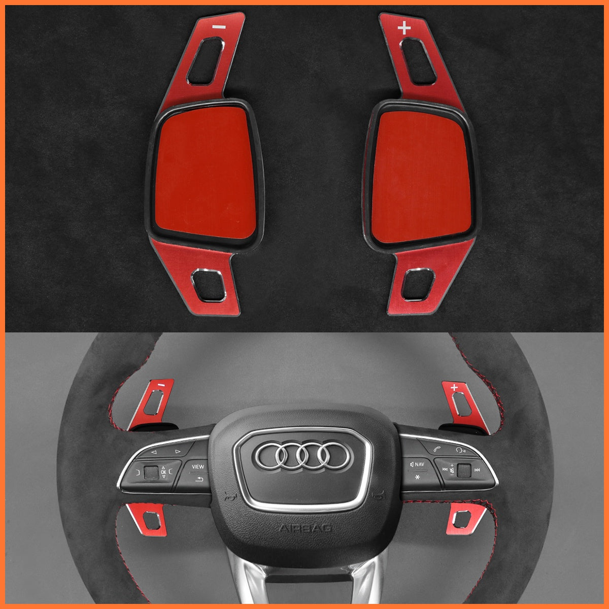 Schaltwippen für Audi A3 / A4 / A5 / RS / S3 / S4 / S5 / Q2 / Q3 / Q5 / Q7 / Q8 / SQ2 / SQ5 / SQ7 / SQ8 2015-2022 - Mewant.de