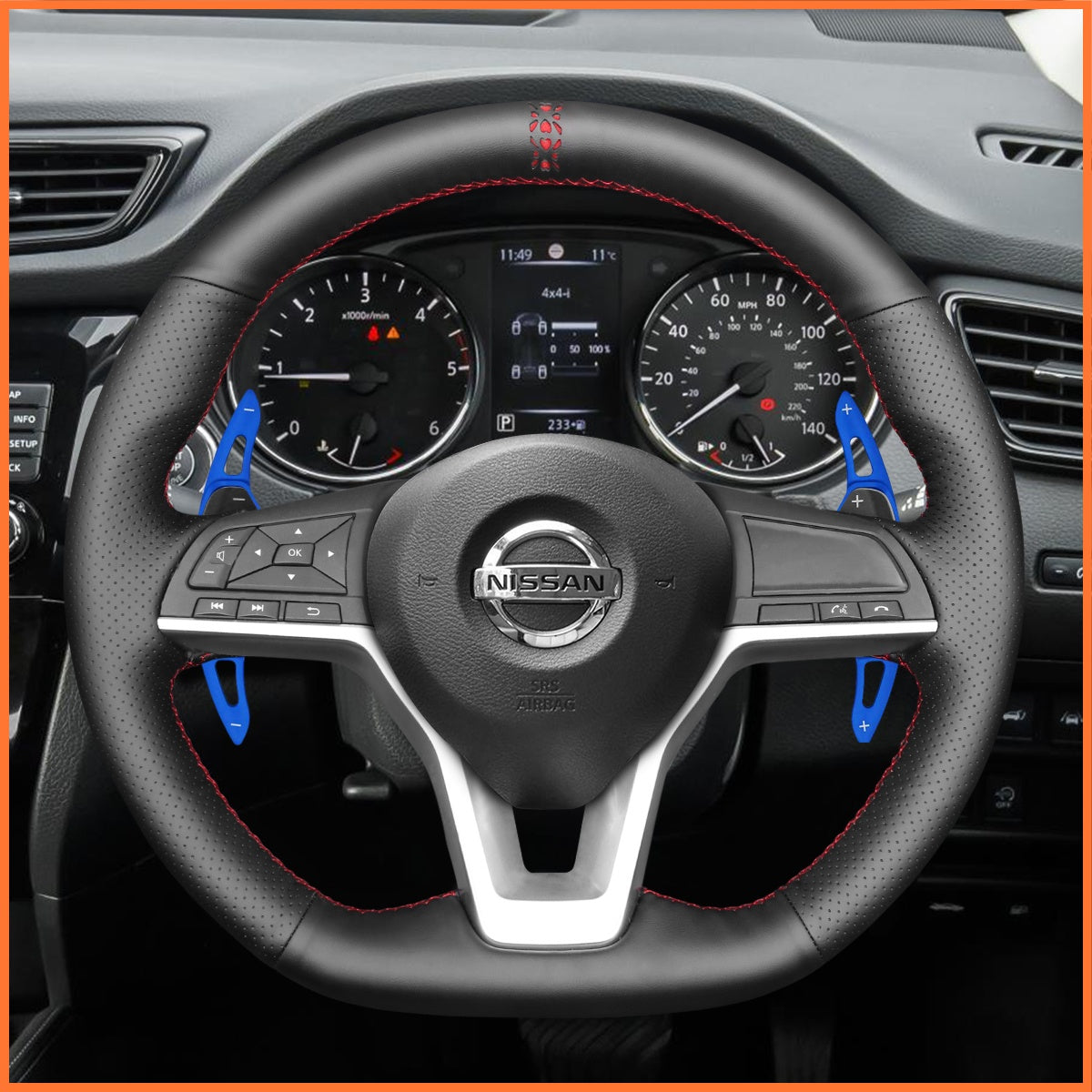 Schaltwippen für Nissan Qashqai II (J11) / X-Trail III (T32) / Juke II (F16) / Leaf II (ZE1) / Micra V (K14) 2017-2025 - Mewant.de