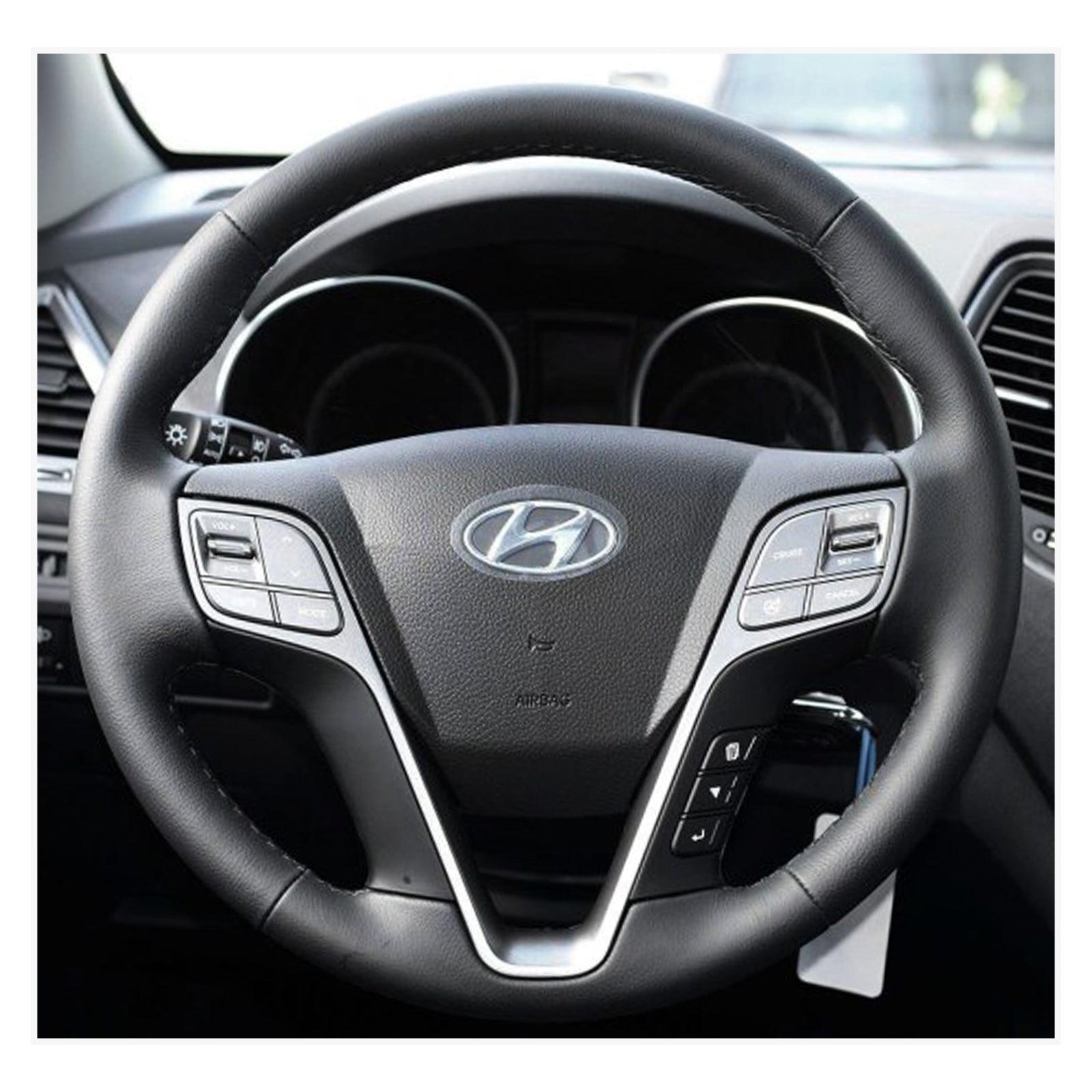 MEWANT Lenkradbezug für Hyundai Santa Fe 2012-2018 / Grand Santa Fe 2013-2018 / H350 2015-2019 - Mewant.de