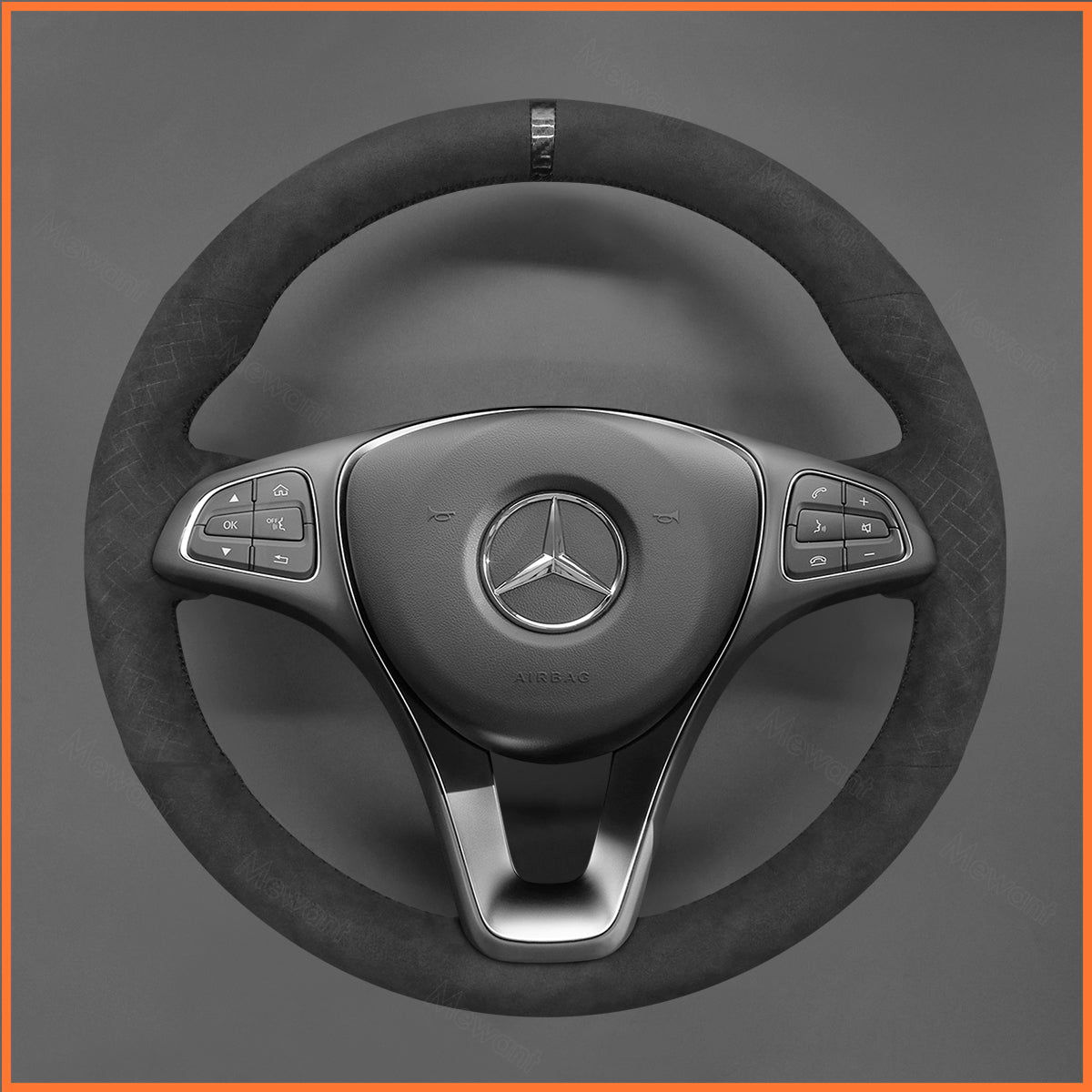 MEWANT Lenkradbezug für Benz W176 W213 W246 W205 C117 C218 EQV W447 W166 X156 X253 C253 W166 C292 W470 - Mewant.de