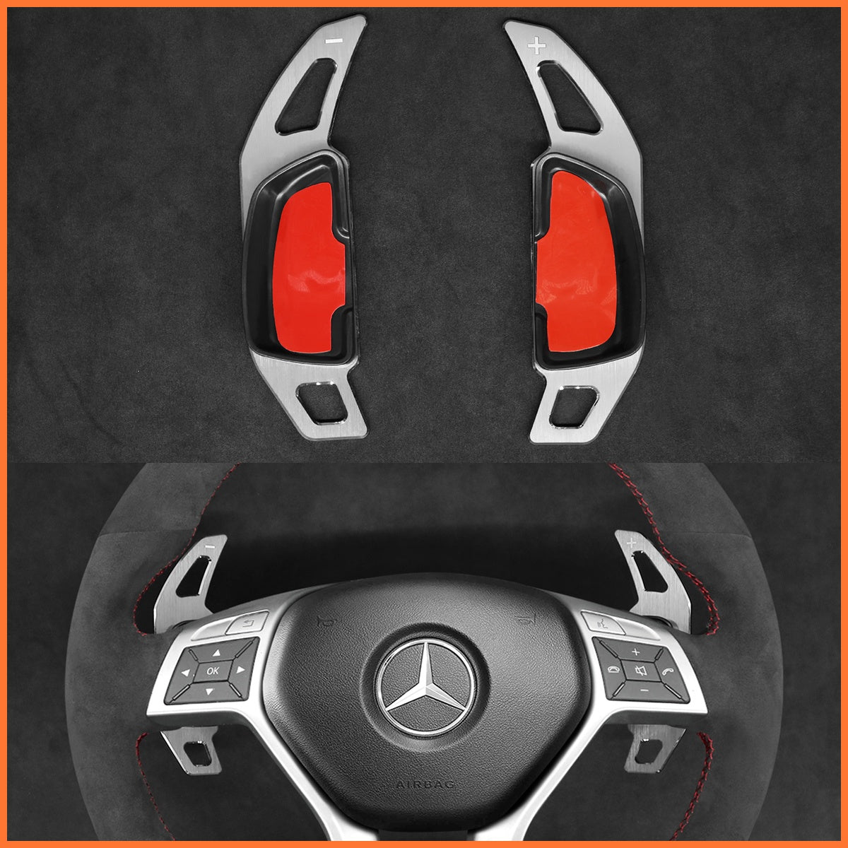 Schaltwippen für Mercedes Benz C218 / W204 / W212 / AMG / X156 / R231 2012-2016 - Mewant.de