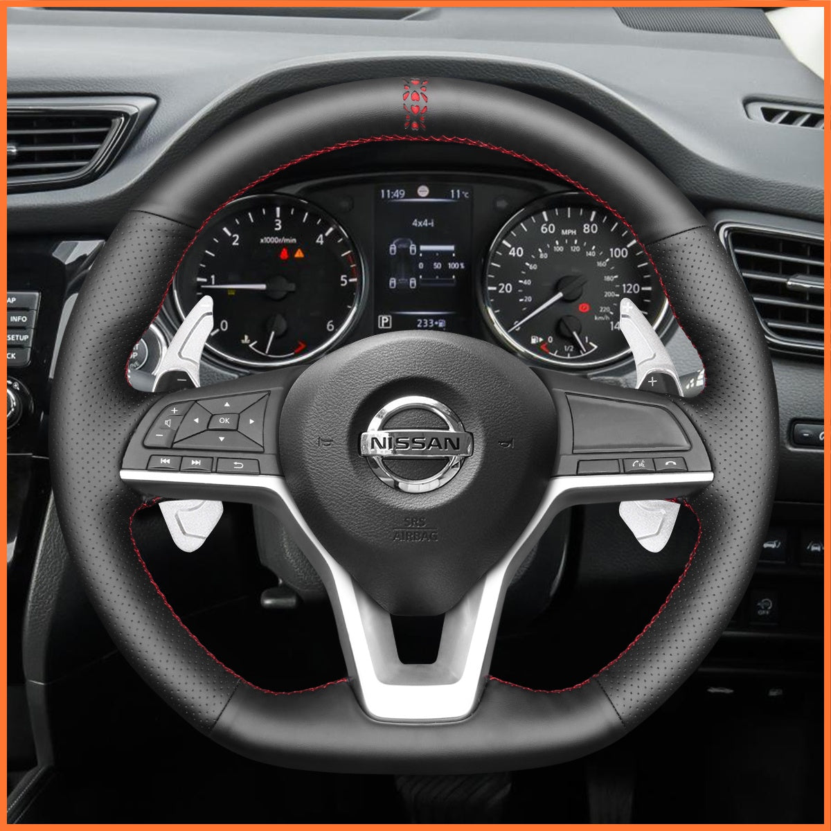 Schaltwippen für Nissan Qashqai II (J11) / X-Trail III (T32) / Juke II (F16) / Leaf II (ZE1) / Micra V (K14) 2017-2025 - Mewant.de